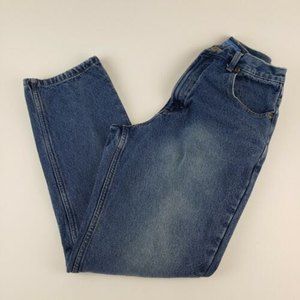 Natural Reflections Women's Flannel Lined Jeans Blue (Size 8)